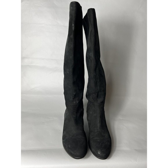 STUART WEITZMAN Size 6.5 KNEEZIE Black Suede Knee High Tall Boots - Picture 2 of 9